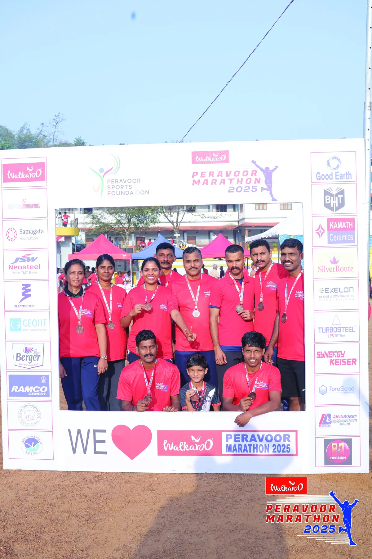 Peravoor Marathon 2025 participant