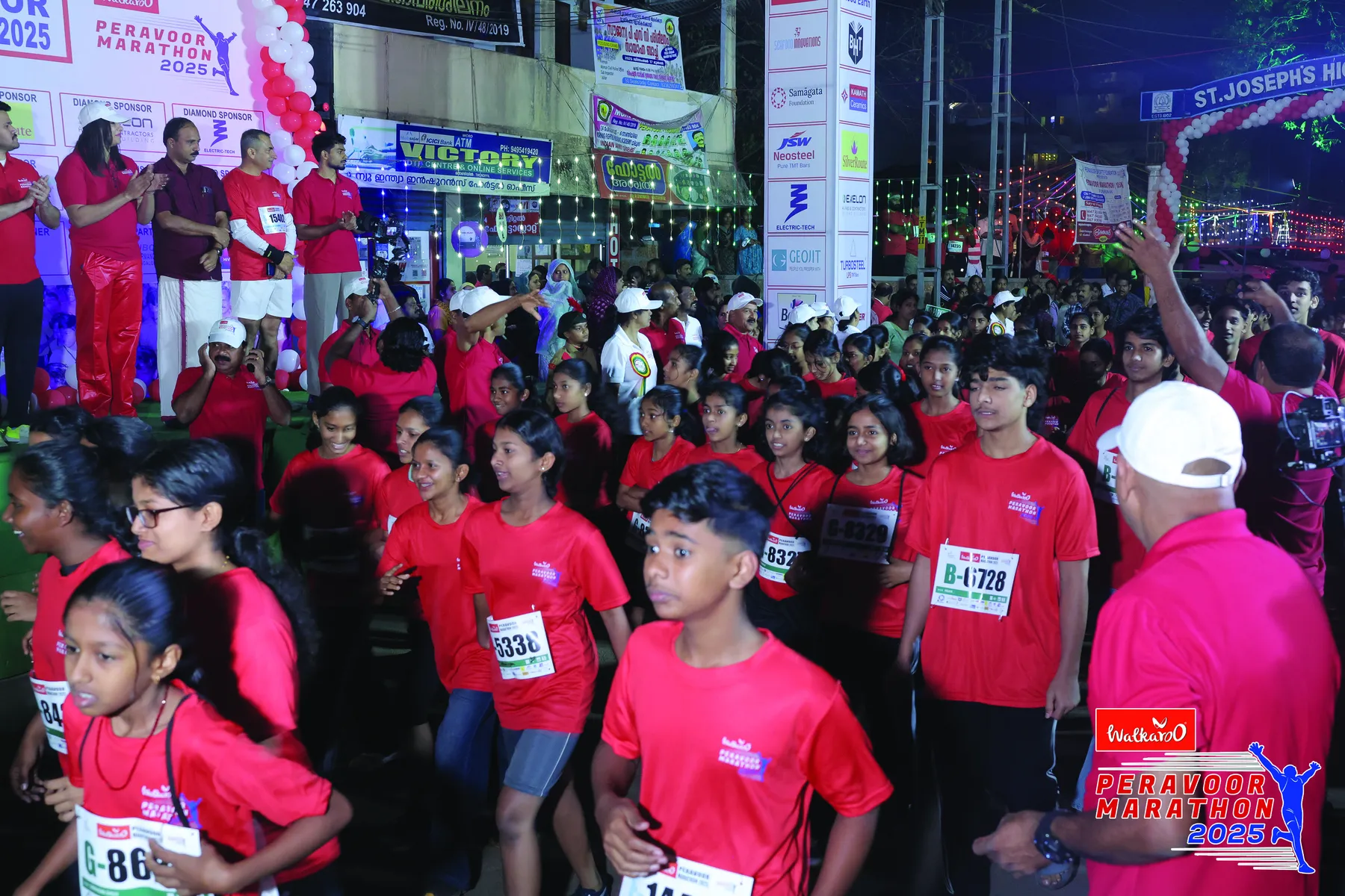 Start of the Peravoor Marathon 2025